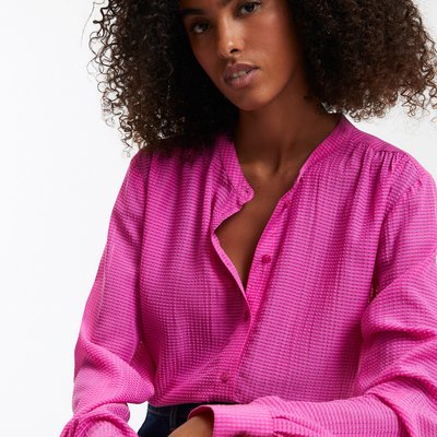 Camisa con cuello mao, de manga larga LA REDOUTE COLLECTIONS