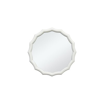 Miroir rond décoratif ondulé en bois H38 SIA DECO