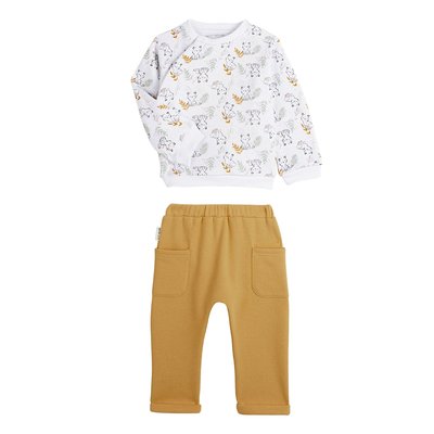 Ensemble sweat et pantalon  en molleton LITTLE FOX PETIT BEGUIN