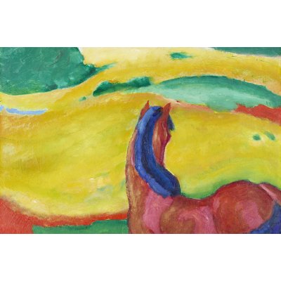 Tableau célèbre de Franz Marc Chevaux dans le paysage HEXOA
