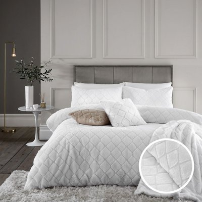 Cosy Diamond Duvet Cover and Pillowcase Set CATHERINE LANSFIELD