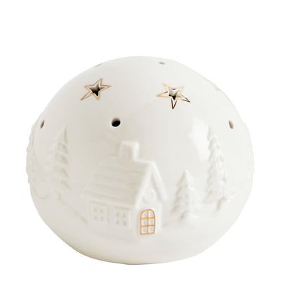 Boule décorative LED moyen modèle Village de Noël MATHILDE M