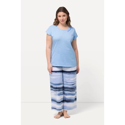 Pyjama à rayures avec broderie ULLA POPKEN