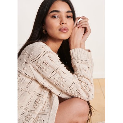 Gilet maille crochet ajourée LA FEE MARABOUTEE