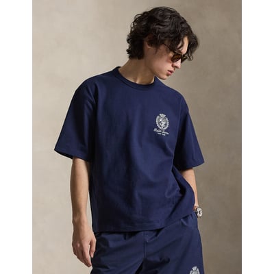 T-shirt manches courtes, à col rond, RELAXED FIT POLO RALPH LAUREN