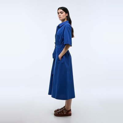 Robe midi unie en coton BIO GOTS MONOPRIX