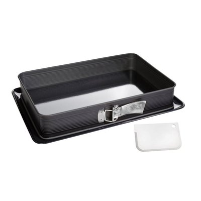 Moule à charnière rectangulaire et sa spatule ZENKER