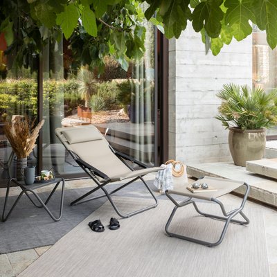 Bain de soleil matelassé pliant - TRANSABED LAFUMA MOBILIER