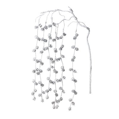 Branche de noël de pin pailletée artificielle H104 SIA DECO