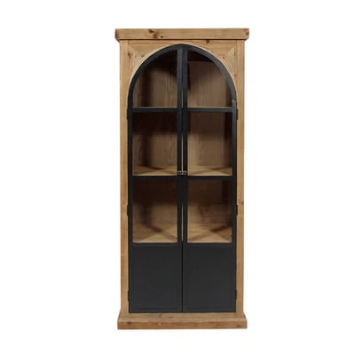 Vitrine en bois recyclé et métal  GARANCE MADE IN MEUBLES 