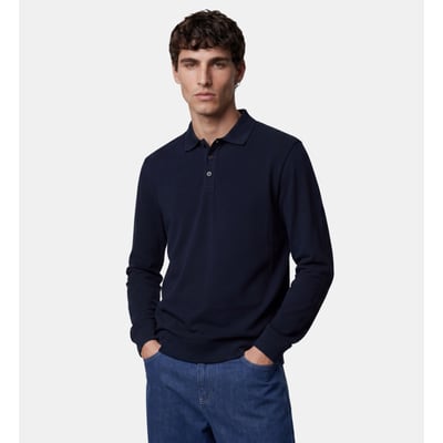 Polo manches longues dolpiq en coton piqué bio GALERIES LAFAYETTE