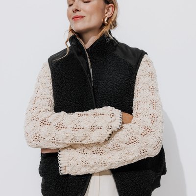 Veste courte moumoute on sale