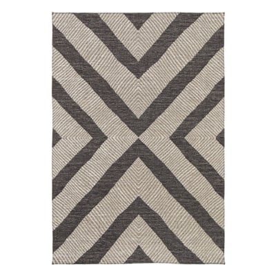 Tapis en jute et polyester recyclé BASALTE AFK LIVING