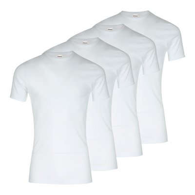 Lot de 4 tee-shirts à col ras du cou Eminence en coton blanc EMINENCE