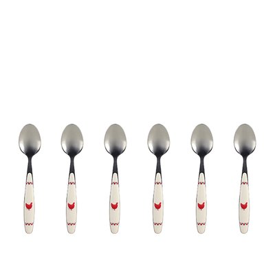 Lot de 6 cuillères à café 15cm, GALLINA NOVASTYL