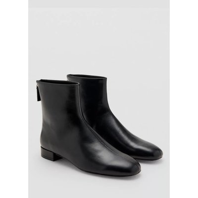 Bottines cuir zip MANGO