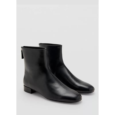 Bottines cuir zip MANGO