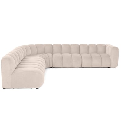 Canapé d'Angle gauche 5 places - DEBBIE BEST MOBILIER