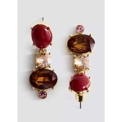Boucles d'oreilles pendantes cristaux MANGO
