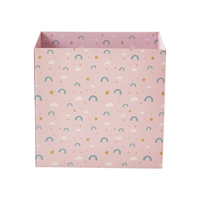 Corbeille en carton pliable Arc-en-ciel VERTBAUDET
