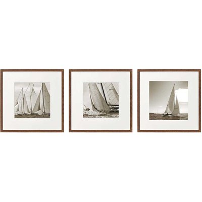 Ensemble de 3 cadres Bateaux JARDINDECO