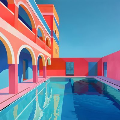 Tableau Mural Architecture Colorée ARCHITECTURE CEANOTHE