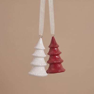 Sapins lappi à suspendre de noël décorative H7 NOËL SIA DECO