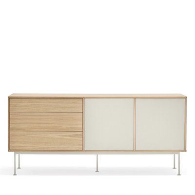 Buffet 2 portes 3 tiroirs en bois L180cm- YOKO TEULAT