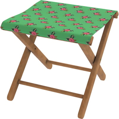 Pliant pêcheur en eucalyptus, motif floral, ROSALIE VENT DE BOHÈME