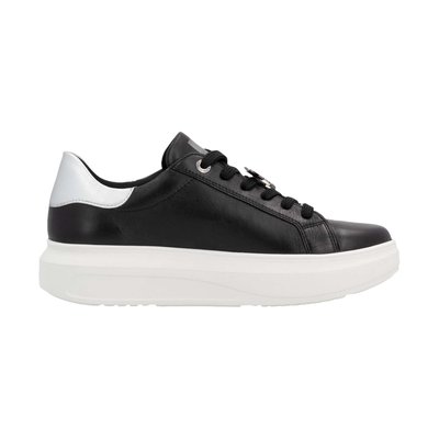 Tennis cuir talon plateforme RIEKER