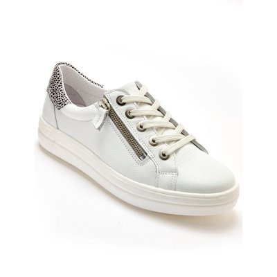Baskets cuir avec zip et lacets PEDICONFORT