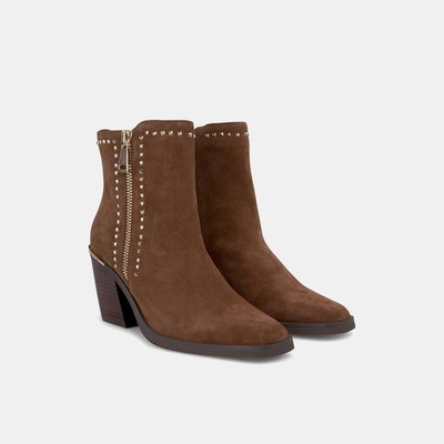 Bottines à double zip et talon bloc ALMA EN PENA