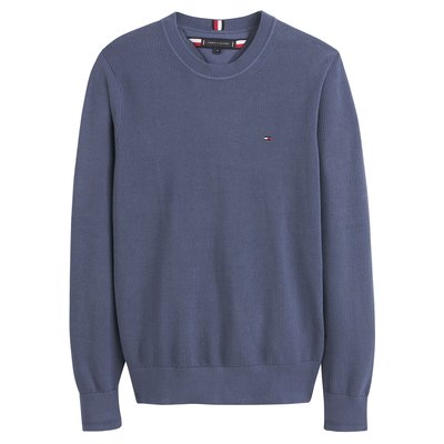 Structured Knit Jumper with Crew Neck TOMMY HILFIGER