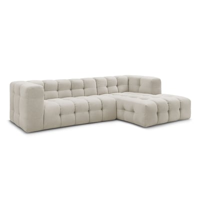Canapé d'angle fixe 3 places en tissu, CLOUD BOBOCHIC