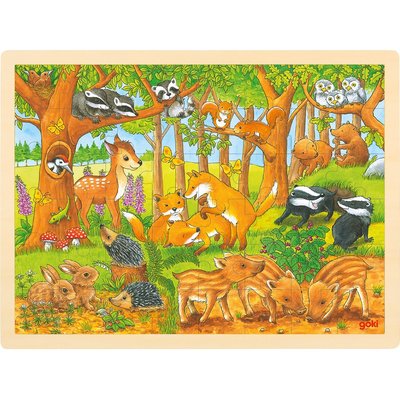 Puzzle bébés animaux de la forêt GOKI