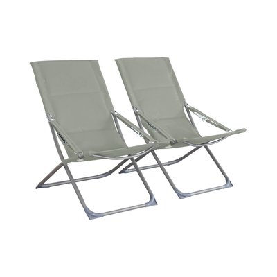 Chaise de jardin acier pliante (lot de 2) PARMA SWEEEK