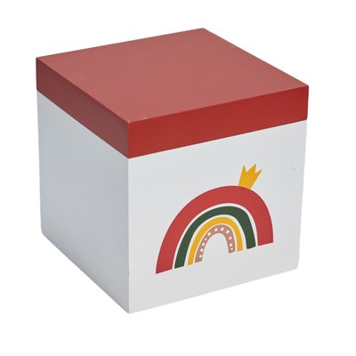 Boîte de rangement avec couvercle arc en ciel LA TÊTE DANS LES NUAGES TODAY