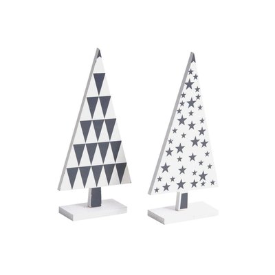 Sapin en bois laqué à motifs (Lot de 2) AUBRY GASPARD