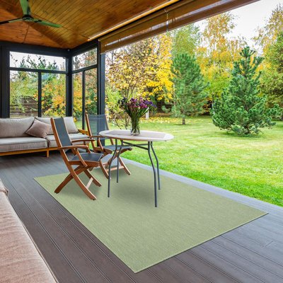 Tapis extérieur tissé kilim rectangle EXTUNI UN AMOUR DE TAPIS
