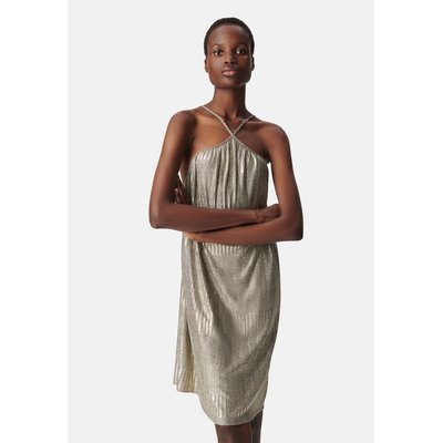 Robe  maille métallisée côtelée IKKS