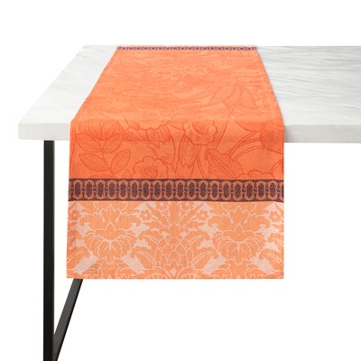 Chemin de table en Lin, ESCAPADE TROPICALE LE JACQUARD FRANCAIS
