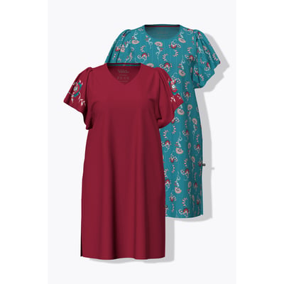 Lot de 2 grands T-shirts, motif cachemire ULLA POPKEN