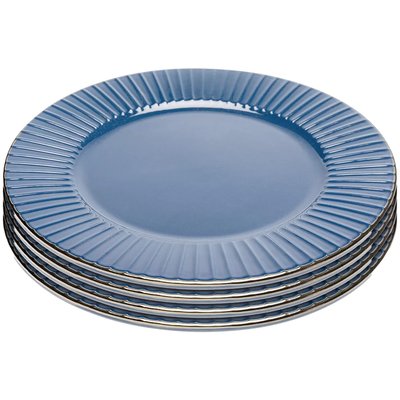 Assiettes Muse bleues 27cm set de 4 KARE DESIGN