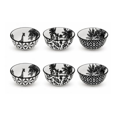 Lot de 6 bols médiums, SAVANA ARTIME