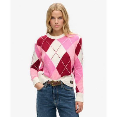 Pull ras-du-cou à motif jacquard SUPERDRY