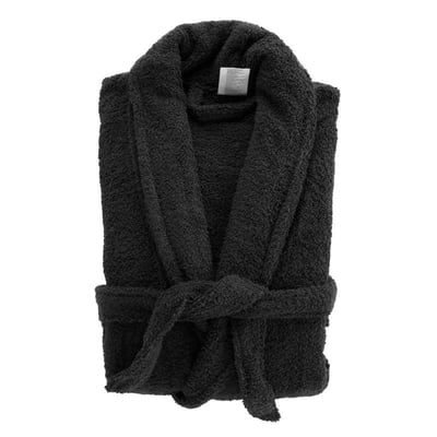 Peignoir col châle en éponge avec ceinture DECORATIE