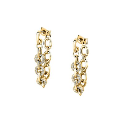 Boucles d'oreilles en acier et oxyde de zirconium MORELLATO