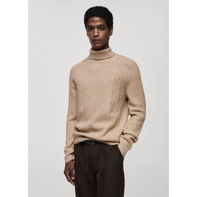Pull-over maille torsadée col montant MANGO MAN