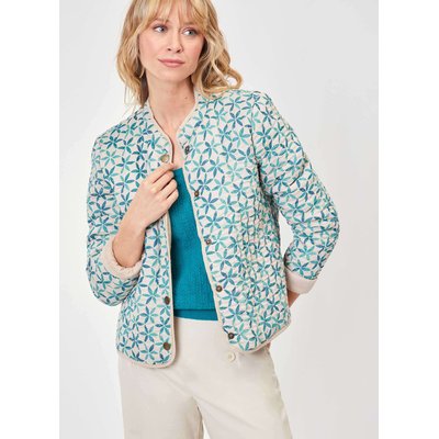 Veste imprimée matelassée coton bio ANETO LA FIANCÉE