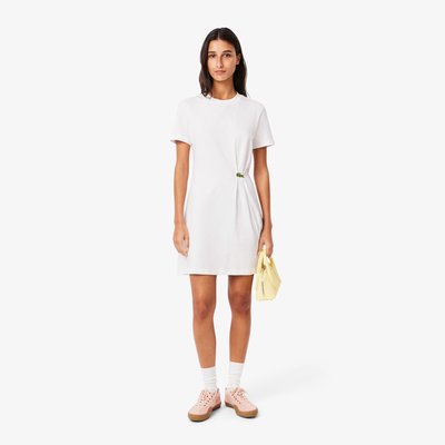 Robe t-shirt effet drapé LACOSTE